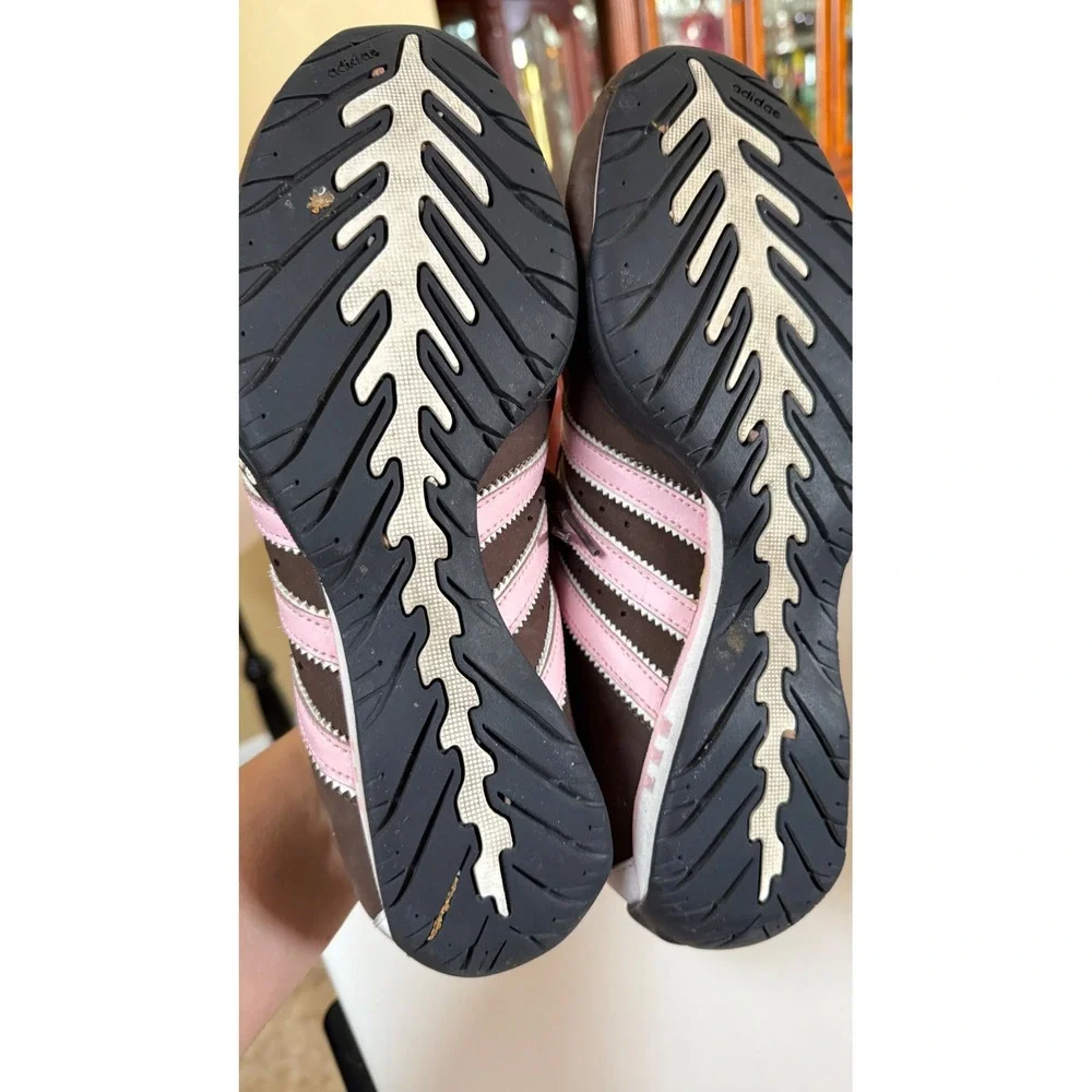 Y2K Adidas Goodyear Women's size 9 Sneakers Trainers Shoes Racing Brown And Pink